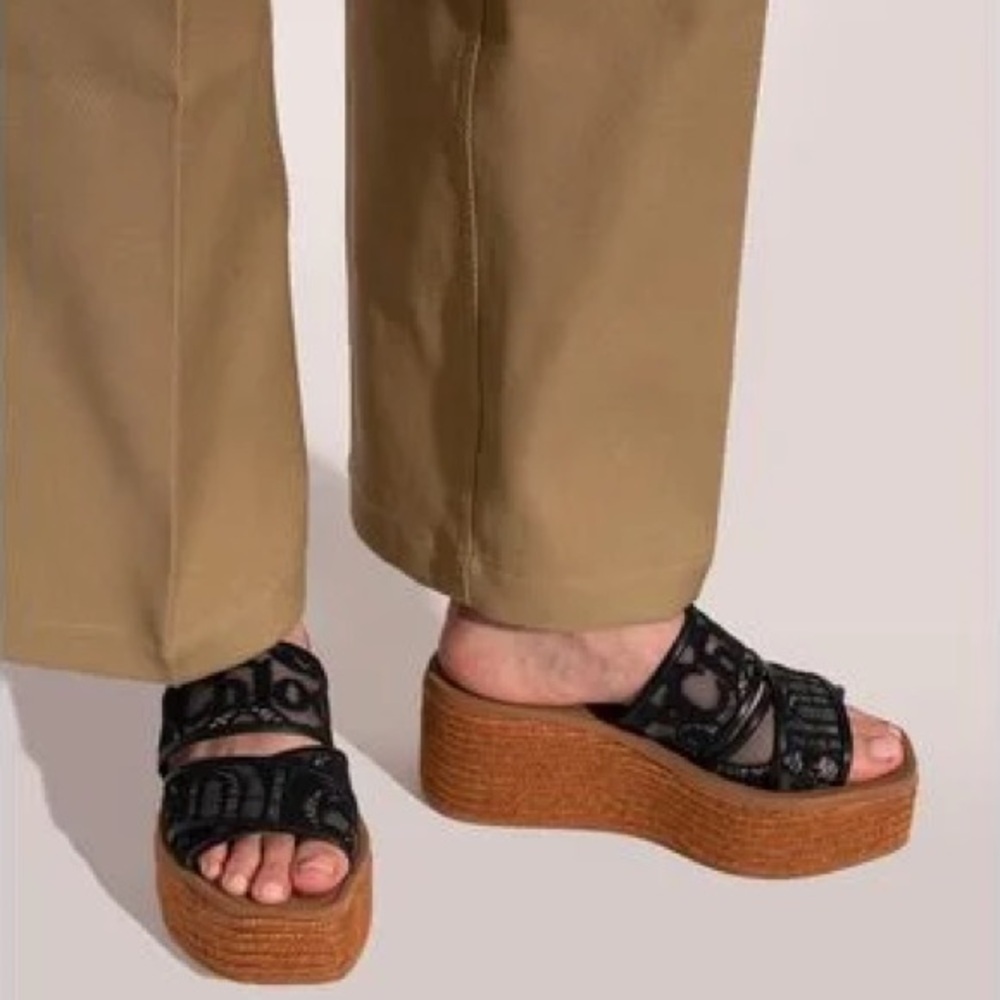 Chloé Woody Wedge 40